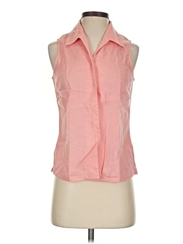 Deane and White Sleeveless Button-Down Shirt (view 1)