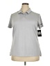 Nike 100% Recycled Polyester Silver Short Sleeve Polo Size XXL - photo 1