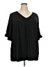 BLOOMCHIC Black 3/4 Sleeve T-Shirt Size 22 - photo 1