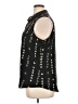 Apt. 9 100% Polyester Black Sleeveless Blouse Size XL - photo 5