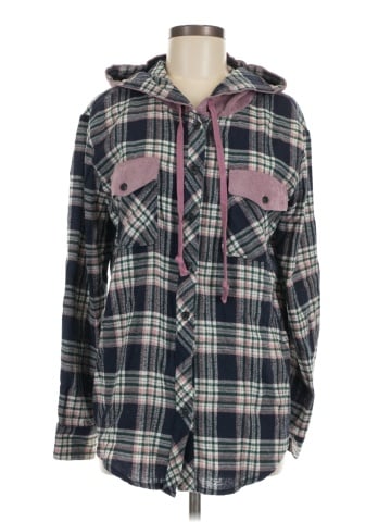 Hem & Thread Zip Up Hoodie (view 1)