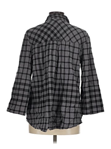 Habitat 3/4 Sleeve Button-Down Shirt (view 2)