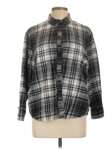 Madewell Flannel Sunday Shirt in Cronston Plaid (view 1)