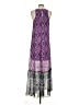Express 100% Polyester Paisley Purple Casual Dress Size S - photo 2