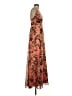 ASOS 100% Polyester Paisley Orange Cocktail Dress Size 4 - photo 4