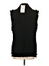 Zara Black Sleeveless Button-Down Shirt Size S - photo 2