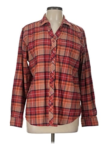 Weatherproof Long Sleeve Button-Down Shirt (view 1)