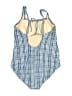 Kona Sol Plaid Blue One Piece Swimsuit Size L - photo 2