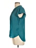 H&M 100% Polyester Teal Short Sleeve Blouse Size 12 - photo 5