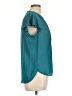 H&M 100% Polyester Teal Short Sleeve Blouse Size 12 - photo 4