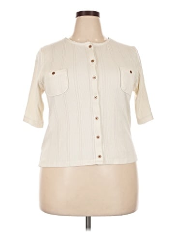 Ann Taylor LOFT 3/4 Sleeve Button-Down Shirt (view 1)