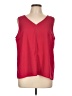 Jennifer Lopez Red Sleeveless Blouse Size L - photo 1