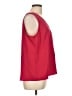 Jennifer Lopez Red Sleeveless Blouse Size L - photo 4