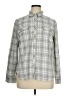 Talbots Plaid Gray Long Sleeve Button-Down Shirt Size 16 - photo 1