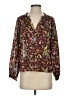Point Sur Burgundy Long Sleeve Blouse Size XS - photo 1