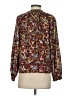 Point Sur Burgundy Long Sleeve Blouse Size XS - photo 2