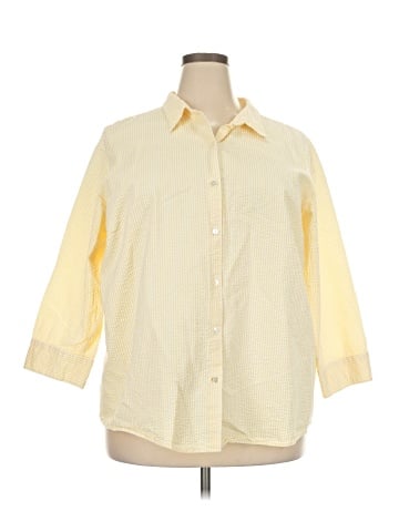 L.L.Bean 3/4 Sleeve Button-Down Shirt (view 1)
