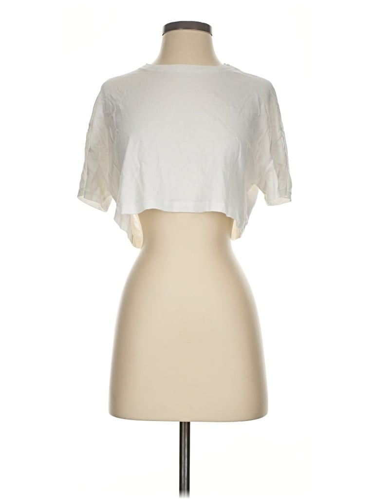 Pre-owned Reformation Jeans Short Sleeve T-shirt In Ivory