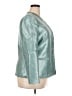 Kasper Metallic Teal Jacket Size 18 - photo 4
