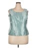 Kasper 100% Polyester Teal Sleeveless Top Size 18 - photo 1