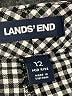 Lands' End Houndstooth Black Shorts Size 12 - photo 3