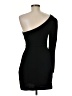 BCBGeneration 100% Polyester Solid Black Cocktail Dress Size 6 - photo 2