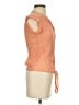 Pearl 100% Cotton Orange Sleeveless Button-Down Shirt Size S - photo 4