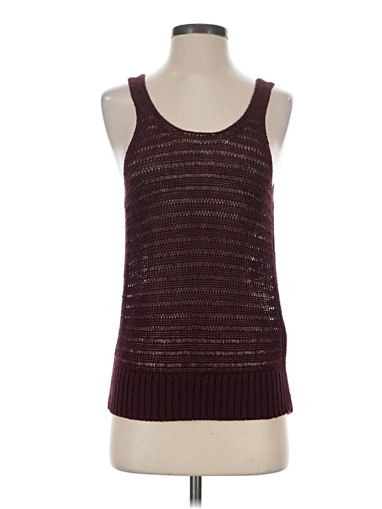 Madewell Sweater Vest In Burgundy