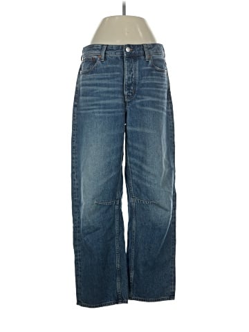 Madewell The Darted Barrel-Leg Jean in Irmo Wash (view 1)
