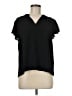 CeCe Black Short Sleeve Blouse Size M - photo 1