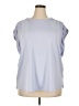 Nine West Blue Short Sleeve Blouse Size 2X - photo 1