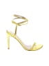 Stuart Weitzman 100% Leather Yellow Sandals Size 9 1/2 - photo 1