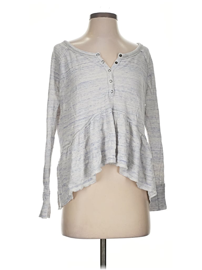 Pre-owned We The Free Pullover Sweater In Gray