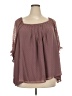 Torrid 100% Polyester Brown Long Sleeve Blouse Size 5X Plus (5) - photo 1