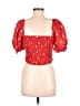Altar'd State Red Short Sleeve Blouse Size L - photo 2