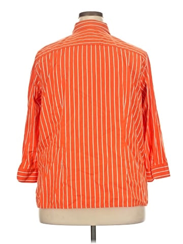 Lauren by Ralph Lauren 3/4 Sleeve Button-Down Shirt (view 2)