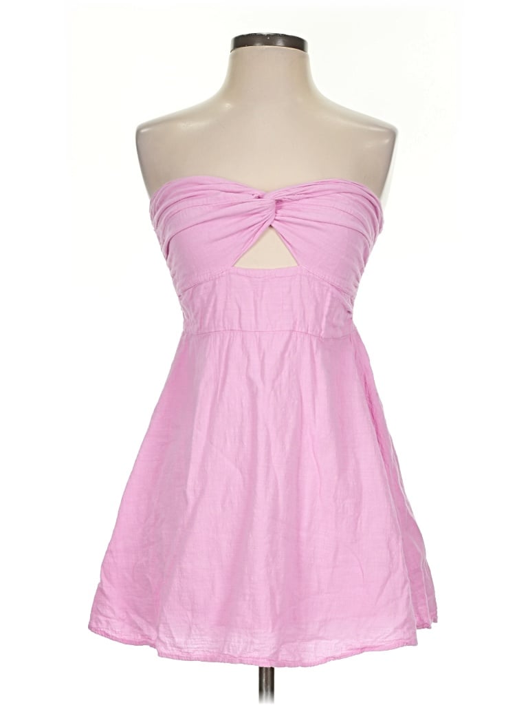Pre-owned Blanco By Nature Tube Top Pink Strapless Neckline Tops