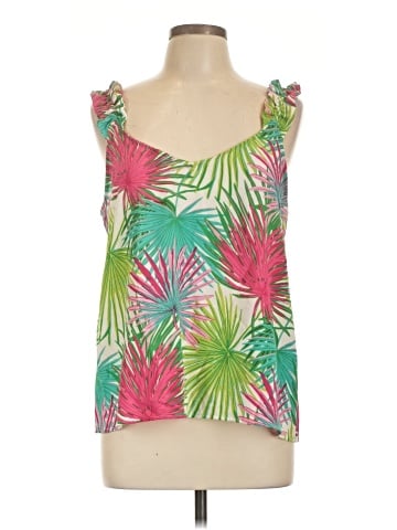 Rose + Olive Sleeveless Top (view 1)