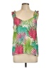 Rose + Olive Green Sleeveless Top Size L - photo 1
