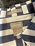Chico's 100% Cotton Stripes Silver 3/4 Sleeve Button-Down Shirt Size L - photo 7