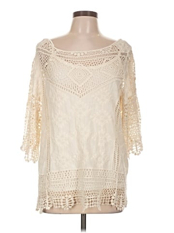 Democracy 3/4 Sleeve Blouse (view 1)