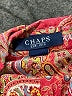 Chaps Paisley Burgundy 3/4 Sleeve Button-Down Shirt Size S - photo 7