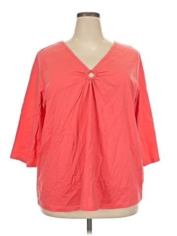 Roaman's 3/4 Sleeve Blouse (view 1)