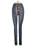 Pink Rose Print Blue Active Pants Size S - photo 2