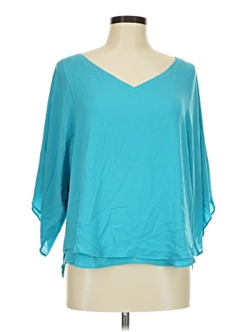 White House Black Market 3/4 Sleeve Blouse (view 1)