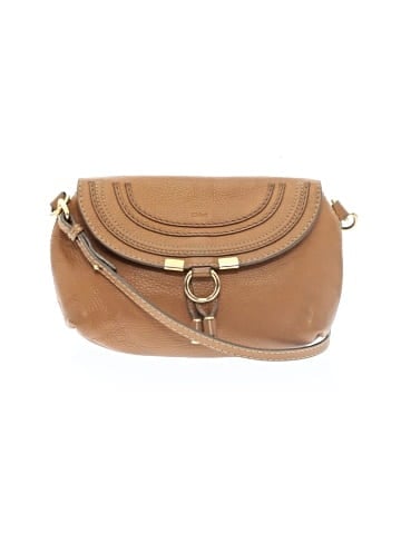 Chloé  Leather Mini Marcie Crossbody Bag (view 1)