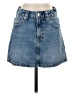 Stradivarius Blue Denim Skirt Size 4 - photo 1