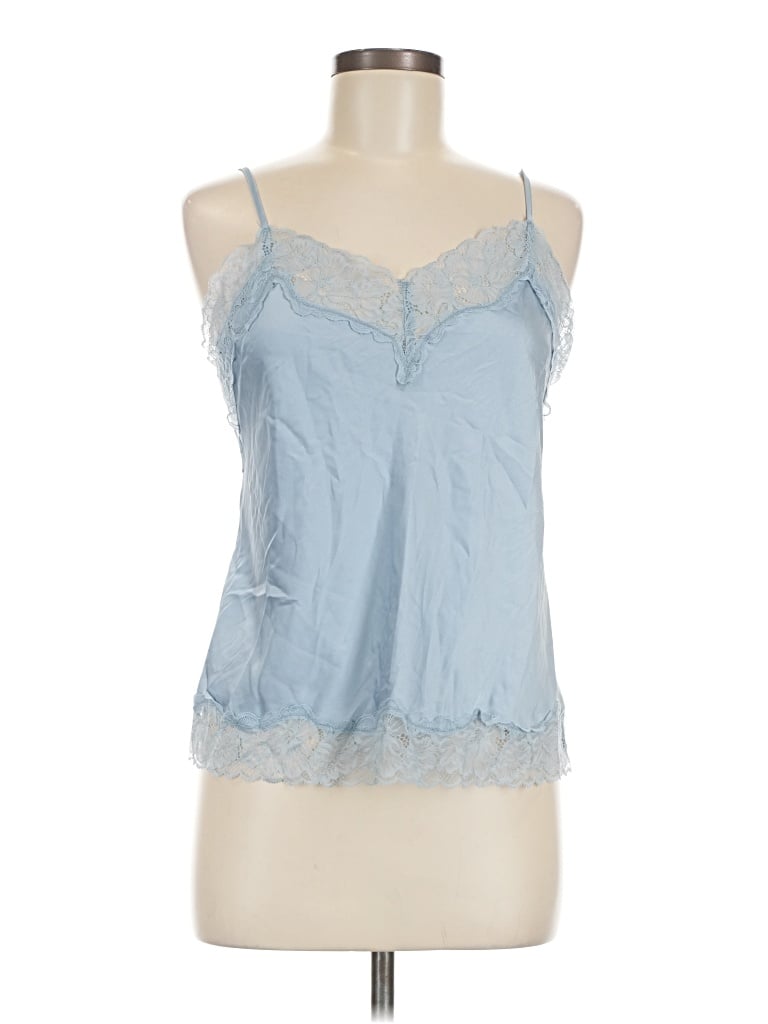 Pre-owned Express Sleeveless Blouse In Blue