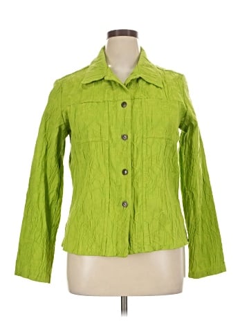 Mirror Image 3/4 Sleeve Button-Down Shirt (view 1)