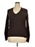 Faded Glory 100% Cotton Brown Pullover Sweater Size 20 - photo 1